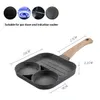 frying pan Four-hole Frying Pot Pan Thickened Omelet Panes Non-stick Eggs Pancake Steak Pan Cooking Egg Ham Pans Breakfast Maker Cookware