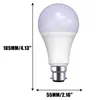 Led E27 Lampadina sensibile Risparmio energetico Lampada automatica 9w Rilevamento movimento spento 7w 12w On 5w 220v Sen O8n4