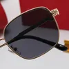 Kobiety okulary baseballowe naocznych okulary słońce z okularami przeciwsłonecznymi gradientowy obiektyw galwanizowany metalowa rama mężczyzn Square Sun Skliss Uv400 Rayben Sun Glass