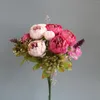 장식용 꽃 50cm fiori artificiali 모란 꽃 웨딩 꽃가루 마리화 Ramos de Novia Decoracion Boda 신부 Cadeau Femme Dekoration