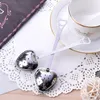 Reusable Tea Infuser Heart Shaped Stainless Steel Teakettle Locking Tea Filter Seasoning Ball Mesh Herbal Ball Tea Spice Strain