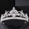 Tiaras Silver Crown Bride Wedding Hair Accessories Headwear Bride Tiara Crown Jewelry Wedding Hair Tiara Crystal Birthday Crown Z0220