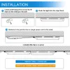 8 voet T8 LED-buis licht v vorm geïntegreerd LED 4ft 5ft 6ft 8ft winkel verlichtingsarmatuur koud wit 6500K led dubbele zijden buis AC85-265V garage magazijn workshop verlichting