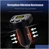 Zestaw samochodowy Bluetooth Wireless Hands 5.0 FM nadajnik MP3 odtwarzacz Wykrywanie napięcia Dual USB Wsparcie U Dysku Dostawa dostawa Mobil DH29C