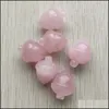 Stone Natural Rose Quartz Crystal Kamień rzeźbiony mini 22 mm szyszka orzechowa pine minerała dekoracja domu