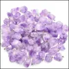 Charms Natural Crystal Stone Amethyst Irregar Shape Pendants For Halsband￶rh￤ngen Smycken Making Drop Leverans Fyndkomponenter DHG4Q