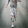 Herrbyxor jumeast y2k jogger casual sweatpants baggy mens color love tryck tracksitbyxor rak byxa för män unisex överdimensionerad