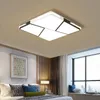 Światła sufitowe Lampa LED Geometryczna kwadratowa światła powierzchniowe Montowane Oświetlenie sypialni Ściemniane do pomieszczenia