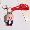 Chainsaw Man Keychains tecknad figurer f￶r kvinnor S￶t tecknad silikon Anime Keyrings Denji Pochita Doll Pendant Nyckelh￥llare f￶r ryggs￤cksmycken