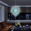 Türkei Pendelleuchten Moderne mundgeblasene Glas Kronleuchter LED-Lampen Borosilikatglas Kronleuchter Kunstdekor Licht Wohnzimmer Deckenbeleuchtung LR434