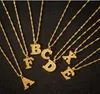 Pendant Necklaces Tiny Gold Color Initial Necklace For Women Letter Alphabet Chocker Chain Jewelry Christmas Gift Bijoux Femme