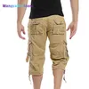 Men's Shorts Men's Shorts Casual Summer Camouflage Cotton Cargo Camo Short Pants Homme Without Belt Drop Shipping Calf-Length 022023H
