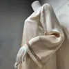 Abbigliamento etnico Sexy scollo a V Donna Musulmana Abaya Abiti lunghi a maniche lunghe Abiti da sera con strass lucidi Turco Dubai Kaftan Robe Boubou