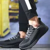 Zapatos de vestir Zapatos de seguridad de trabajo para hombres transpirables Punta compuesta Anti-aplastamiento A prueba de pinchazos Botas de seguridad indestructibles Zapatillas de deporte ligeras 230217