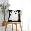 Cuscino Halloween Cine Spooky Ghost Coperture divano Soggiorno Copertina di tiro quadrata 40x40cm