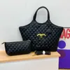 CHANEI Designer Väskor Handväska med liten handväska Set Crescent Bag Äkta läder Avtagbar axelrem Axelväska Handväskor för kvinnor 50X10X35cm