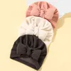 Caps Hats 3PcsLot Faux Cashmere Baby Hat Cap Warm Autumn Winter Turban Headwraps For born Boys Girls Big Bow Beanies Hair Accessories 230220