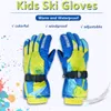 HONEYKING Kinder-Fingerhandschuhe für den Winter, wasserdicht, warm, gepolstert, für Mädchen, Jungen, Outdoor, Skifahren, Radfahren, winddicht, Snowboard, 230220