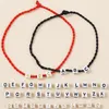 Bracelets de charme moda a-z 26 Nome do alfabeto DIY for Women 2/PCS Cadeia de corda 2/letra definida Bracelet