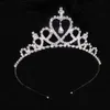 Tiaras ainameisi pärla prinsessan tiara crystal crown kid flickor älskare prom present hår smycken brud pannband bröllop tiaras och kronor z0220