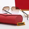 Carti Glasses Designer Sunglass for Women Mens Classic Square 레저 고급 사각형 Gogglesmulticolor Fashion Frames Red Case와 선글라스 도매