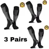 Sports Socks Multi Pairs Running Men Compression Socks Fit Varicose Veins Football Soccer Stockings 30 mmHg Atheletic Men Women Sports Socks 230220