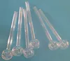 Clear Straight Pyrex Smoking Glass Oil Burner Pipe Transparent Great Tube tubes Nail tips G5-14