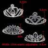 Tiaras Hot Fashion Bridal Tiara Crown Luxury Princure Princure Wedding Party Hair Jewelry Women Girl Heart Crystal Prom Headband Wholesale Z0220