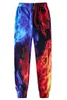 Pantalons pour hommes 2023 Blue Red Flame Hommes Femmes Funny 3D Imprimer Graphric Joggers Casual Sports Pantalons de survêtement