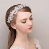 Tiaras Rhinestone Pearls Crown for Girls Pałąk kryształowy nałas ślubny ślub biżuteria do włosów nakrycia księżniczki diadem dla kobiet dziewczyna Z0220