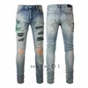 Mens Womens Designer Jeans Distressed Ripped Biker Slim Fit Motorcycle Bikers Denim cargo For Men Women Fashion Mans Black Pants