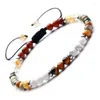 Strand 4mm Pierre Naturelle Tissé Bracelet Mix And Match Boho Mode Perle Bracelets Pour Hommes Ou Femmes Bijoux En Gros