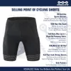 Short de cyclisme KEMALOCE Short de cyclisme pour homme Blanc Noir Gris Rouge Gel Pad Short de vélo d'été Course sur route Compression Réfléchissant Culotte de vélo 230220