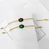 Bedelarmbanden luxe armband voor vrouwen boho retro sieraden roestvrij staal 14k gouden vintage olie druipende ster