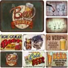 Targhe in metallo squallido Terapia di gruppo praticata qui Placca di birra ghiacciata Dipinto in ferro Man Cave Wall Stickers Retro Pub Decor Beer Poster dimensioni personalizzate 30X20 w01