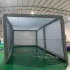 4.8x3x2.5m Niestandardowy namiot sportowy nadmuchiwany symulator golfowy Simulator PVC Klatka Kaska zamknięta rurka Ekran Projekcja Moive House z naklejką Oxford Wall/pompę w sprzedaży