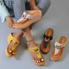 Тапочки женские туфли лето 2023 г. Новый пляж Flipflops Toe Sandals