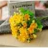Decorative Flowers 7 Branch 28 Heads Silk Daisy Artificial Flower Wedding Bouquet Home Room Table Decoration