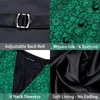 Men's Vests 5PCS Barry.Wang Green Paisley Wedding Vest For Men Suit Silk Necktie Cufflinks Brooches Set Formal Business