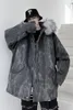 Imbottiture da uomo 2023 Inverno Coreano Harajuku Parka Casual Oversize Cappotto caldo Uomo Hip Hop Abbigliamento con cappuccio Uomo Addensare Camouflage Parka