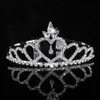 Tiaras Hot Fashion Bridal Tiara Crown Luxury Princure Princure Wedding Party Hair Jewelry Women Girl Heart Crystal Prom Headband Wholesale Z0220