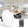 Taklampor Lamp 9 LED Fjärrkontroll RGB Ljus inomhuskontorbelysning Verktyg
