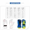 HONEYKING Kinder-Fingerhandschuhe für den Winter, wasserdicht, warm, gepolstert, für Mädchen, Jungen, Outdoor, Skifahren, Radfahren, winddicht, Snowboard, 230220