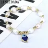 Strand 6pcs العين التركية المصباح المصابيح Hamsa Hand Charm Bracelet Braclet