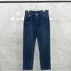 Jeans de grife masculina Moda Moda Luxo Slim Elastic Business Business Troushers Style Style Male calça de lazer masculino Tag Tag de Metal Tag Street Trend