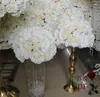 Dekorativa blommor Spr Light Champagne Bröllopsplanering Artificiell rosblommor Vägg Bakgrund Dekorationsbord Centerpiece Ball