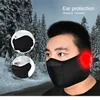 Motorcykelhjälmar Vintmask Balaclava Half Face Cover Windprop Tactical Ski Cycling Scarf Ear Warm Shield Facial Masmotorcycle