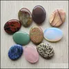 Stone Healing Reiki Natural Thumb Beads Gift Collection and Home Decor Jewelr Luckyhat Drop Leverans smycken DHGMU