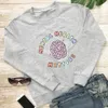 Womens Hoodies Sweatshirts Mental Health Matters 100%Cotton Women Sweatshirt Autism Spring Autumn ONeck Pullovers Long Sleeve Top Special Ed Sweatshirts 230220