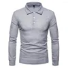 Camicie eleganti da uomo Camicia pullover alla moda Elastico Uomo delicato sulla pelle Bottoni superiori Collo rovesciato